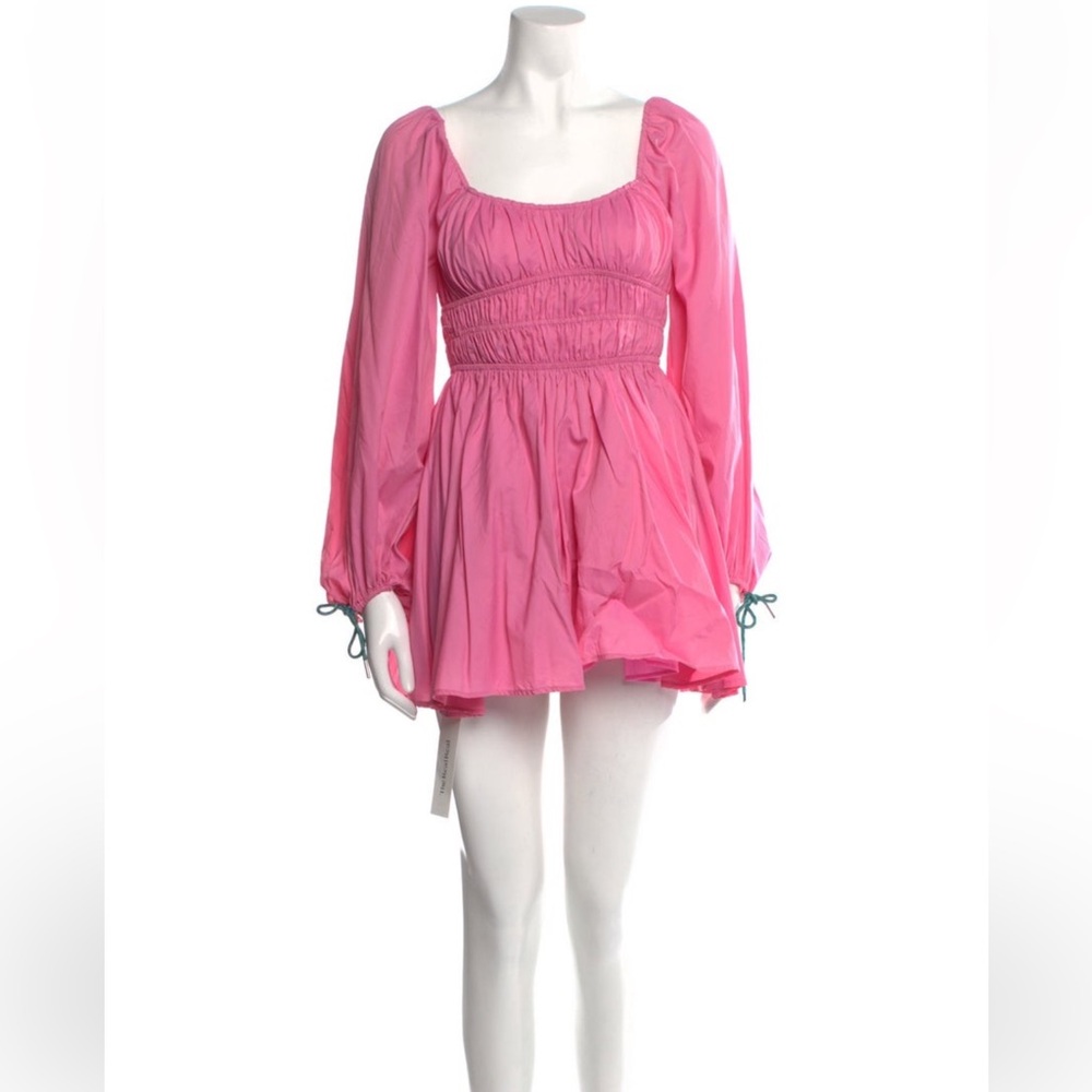 Pink Long Sleeve Mini Dress USA xs